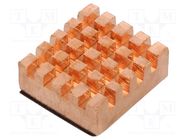 Heatsink; copper; 13.2x12.1mm; Arduino,Raspberry Pi; copper DFROBOT