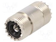 Coupler; UHF female,both sides; straight 