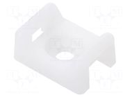 Holder; screw; polyamide; UL94V-2; natural; Tie width: 2.5÷7.6mm PANDUIT