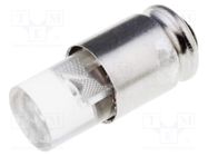 LED lamp; blue; S5,7s; 24÷28VDC; No.of diodes: 1; 5mm; Bulb: T1 3/4 MARL