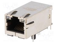 Connector: RJ45; socket; PIN: 8; shielded,with LED; Layout: 8p8c BEL FUSE