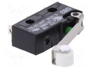 Microswitch SNAP ACTION; 0.1A/250VAC; 0.1A/80VDC; with roller ZF