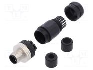 Connector: M12; plug; PIN: 4; male; A code-DeviceNet / CANopen DEGSON ELECTRONICS