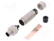 Connector: M12; plug; PIN: 8; male; A code-DeviceNet / CANopen DEGSON ELECTRONICS