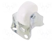 Transport wheel; Ø: 80mm; W: 30mm; H: 107mm; rigid; Dyn.load: 1.8kN ELESA+GANTER
