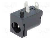 Connector: DC supply; socket; male; 5.5/2.1mm; 5.5mm; 2.1mm; THT SCHURTER