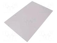 Mounting plate; plastic; light grey; PK RITTAL