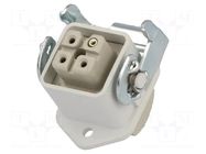Connector: HDC; plug; female; EPIC KIT; PIN: 4; 23A; 400V; 3+PE LAPP