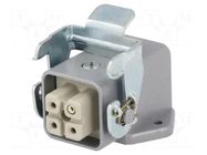Connector: HDC; plug; female; EPIC KIT; PIN: 4; 23A; 400V; 3+PE LAPP