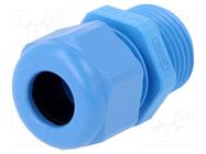 Cable gland; NPT1/2"; IP68; polyamide; blue; UL94V-0; HSK-K HUMMEL