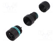 Connector: AC supply; screw terminal; male; TH387; 7÷12mm; 450V TECHNO