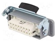 Connector: HDC; socket; female; EPIC KIT; PIN: 16; 16A; 250V; 16+PE LAPP