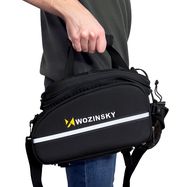 Wozinsky large bike rack bag 35l + rain cover black (WBB19BK), Wozinsky