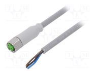 Connection lead; M8; PIN: 3; straight; 5m; plug; 60VAC; 7014; PVC MURR ELEKTRONIK