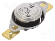 Sensor: thermostat; SPST-NC; 120°C; 16A; 250VAC; connectors 6,3mm TOMIC