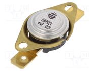 Sensor: thermostat; SPST-NC; 60°C; 16A; 250VAC; connectors 6,3mm TOMIC