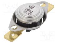 Sensor: thermostat; SPST-NC; 80°C; 16A; 250VAC; connectors 6,3mm TOMIC