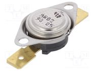 Sensor: thermostat; SPST-NC; 90°C; 16A; 250VAC; connectors 6,3mm TOMIC