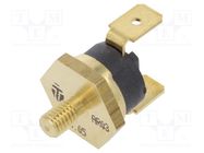 Sensor: thermostat; SPST-NC; 140°C; 16A; 250VAC; connectors 6,3mm TOMIC