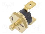 Sensor: thermostat; SPST-NC; 150°C; 16A; 250VAC; connectors 6,3mm TOMIC