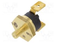 Sensor: thermostat; SPST-NC; 160°C; 16A; 250VAC; connectors 6,3mm TOMIC