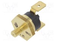 Sensor: thermostat; SPST-NC; 170°C; 16A; 250VAC; connectors 6,3mm TOMIC