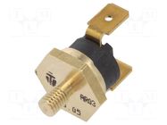 Sensor: thermostat; SPST-NC; 60°C; 16A; 250VAC; connectors 6,3mm TOMIC