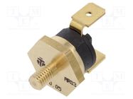 Sensor: thermostat; SPST-NC; 70°C; 16A; 250VAC; connectors 6,3mm TOMIC