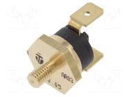 Sensor: thermostat; SPST-NC; 80°C; 16A; 250VAC; connectors 6,3mm TOMIC