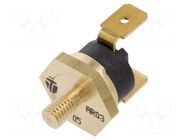 Sensor: thermostat; SPST-NC; 90°C; 16A; 250VAC; connectors 6,3mm TOMIC