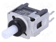 Switch: push-button; Pos: 2; SPDT; 0.01A/28VAC; 0.01A/28VDC; 500MΩ NKK SWITCHES