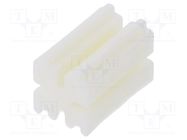 Spacer sleeve; LED; ØLED: 3mm; L: 8mm; natural; UL94V-0; W: 5mm DREMEC