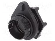 Enclosure for connectors: circular; external thread; straight BULGIN