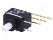 Switch: push-button; Pos: 2; SPDT; 0.01A/28VAC; 0.01A/28VDC; 500MΩ NKK SWITCHES