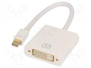 Adapter; DVI-I (24+5) socket,mini DisplayPort plug; 0.15m DIGITUS