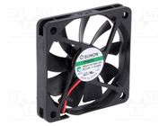 Fan: DC; axial; 12VDC; 60x60x10mm; 20.62m3/h; 21.5dBA; Vapo; 3000rpm SUNON