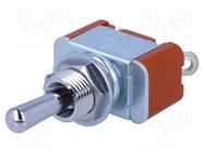 Switch: toggle; Pos: 3; SPDT; ON-OFF-(ON); 15A/125VAC; S; -10÷70°C NKK SWITCHES