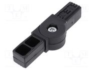 Mounting coupler; for profiles; Mat: polyamide; -30÷100°C; I: 22mm ELESA+GANTER