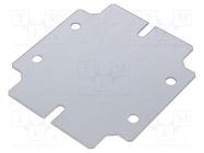 Mounting plate; steel; Plating: zinc RITTAL