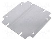 Mounting plate; steel; Plating: zinc RITTAL