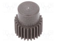 Spur gear; whell width: 16mm; Ø: 13.5mm; Number of teeth: 25; ZCL ELESA+GANTER