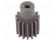 Spur gear; whell width: 25mm; Ø: 17mm; Number of teeth: 15; ZCL ELESA+GANTER