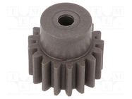 Spur gear; whell width: 35mm; Ø: 38mm; Number of teeth: 17; ZCL ELESA+GANTER