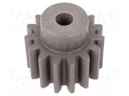 Spur gear; whell width: 45mm; Ø: 51mm; Number of teeth: 15; ZCL ELESA+GANTER