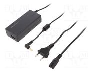 Power supply: switching; 19VDC; 3.42A; Out: 5,5/2,5; 65W; desktop QOLTEC