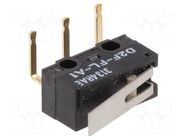 Microswitch SNAP ACTION; 3A/125VAC; 2A/30VDC; with lever; SPDT OMRON Electronic Components