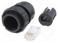 Connector: RJ45; plug; DC; PIN: 8; Cat: 6; Layout: 8p8c; IP67,IP68 SWITCHCRAFT