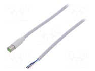 Cable: for sensors/automation; M8; PIN: 4; straight; 3m; plug; 30VAC MURR ELEKTRONIK