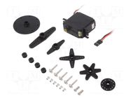 Motor: servo; 4.8÷6VDC; standard; digital; 41.3x20.7x40mm; metal SpringRC