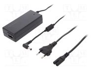 Power supply: switching; 12VDC; 4.16A; Out: 5,5/2,5; 50W; 1.43m QOLTEC